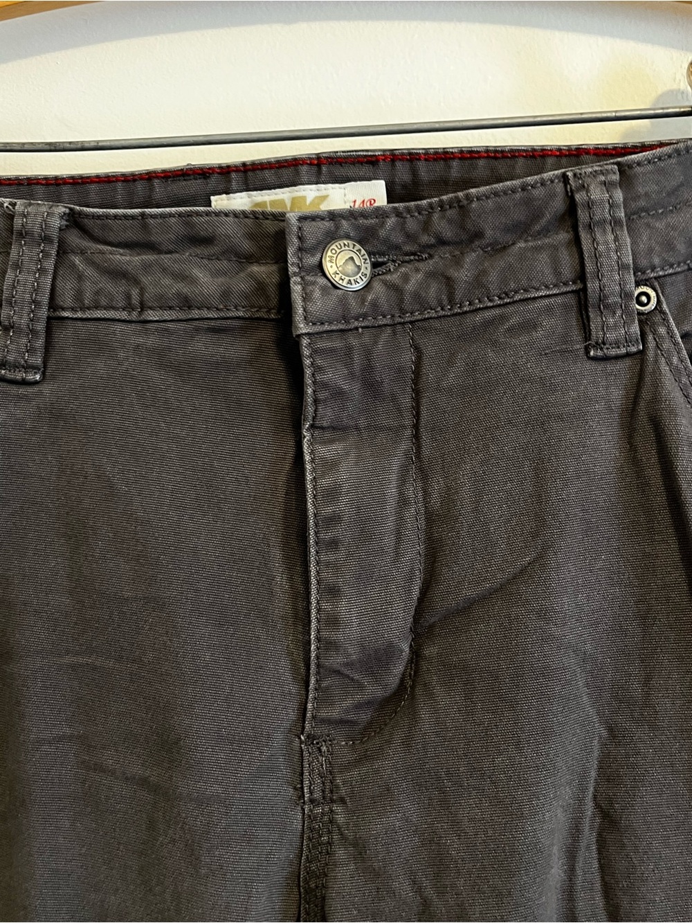 Mountain Khakis Classic Fit Mid Rise Straight Leg Stretch Pants Gray Outdoor - Picture 6 of 13